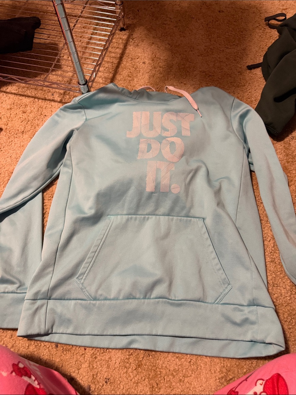 Nike Kids Light Blue 'Just Do It.' Hoodie